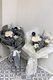 乾燥花束-藍(M)｜White flower - 白色花藝 WhiteFlower