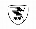 salernitana club logo símbolo negro serie un fútbol americano calcio ...