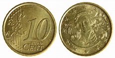 Diez centavos euro foto de archivo. Imagen de monedas - 49935596