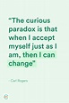 Self-Acceptance Carl Rogers Quote | Psychology, Carl rogers quotes ...
