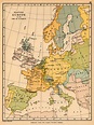 Europa Occidental : Región de Europa occidental. Mapa de colores de los ...