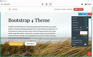 One of the First Bootstrap 4 Themes