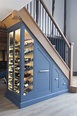 This wine cellar was part of an installation under a staircase and sits ...