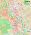Large detailed map of Tbilisi - Ontheworldmap.com