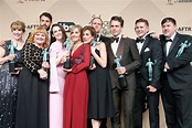 El reparto de 'Downton Abbey' con sus premios en los SAG Awards 2016 ...