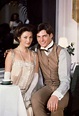 Jane Seymour and Christopher Reeve on the set of the romantic film ...