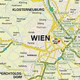 Wien mapa - Mapa mostrando a Viena (Austria)