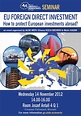 ALDE Seminar EU Foreign Direct Investment - How to protect European ...