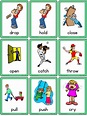 Free Printable Verb Flashcards With Pictures