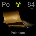 Poster sample, a sample of the element Polonium in the Periodic Table