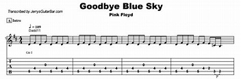 Pink Floyd - Goodbye Blue Sky Guitar Lesson, Tab & Chords - JGB