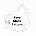 Face Mask Pattern 4 sizes download | Etsy in 2020 | Face mask, Face ...