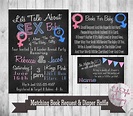 Gender Reveal Invitation Lets Talk About Sex Baby Pink or | Etsy
