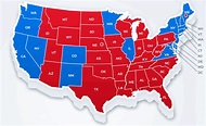 Red State And Blue State Map – Map Vector