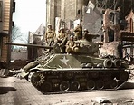 first tank crew of U.S. 3rd Army to reach the Rhine mar45 Ww2 History ...