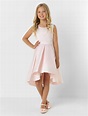 Girls blush pink dress - Belle | Pink flower girl dresses, Flower girl ...