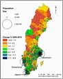 Population distribution in Sweden, based on the Classification of ...