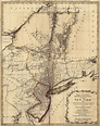 Map of New York Colony. The bay of New York and its great tributary ...