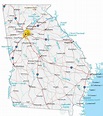 Cities In Georgia Map - Verna Jennette