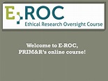 E-ROC User Guide