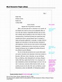 Sample MLA Research Paper | Templates at allbusinesstemplates.com