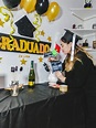 Graduación en casa | Ideas de fiesta de graduación, Decoraciones para ...