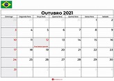Calendário Outubro 2021 Brasil- Feriados E Datas Comemorativas