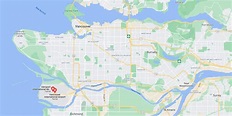 Map of Vancouver airport: airport terminals and airport gates of Vancouver