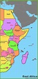 Map of East Africa
