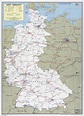 Mapa político y administrativo grande de Alemania Occidental con ...