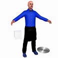 Waiter C3 3d model