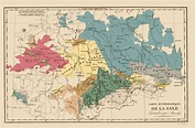 Old International Maps | SAXONY REGION GERMANY BY VEUVE AGASSE 1827