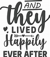 And they lived happily ever after 14407958 Vector Art at Vecteezy