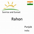 Sunrise and Sunset Times in Rahon, Punjab, India