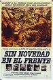 "SIN NOVEDAD EN EL FRENTE" MOVIE POSTER - "ALL QUIET ON THE WESTERN ...