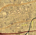 Old map of Old Kent Road, London in 1888 | Old map, London map ...