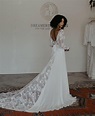 Savannah Rustic Lace Wedding Dress | Dreamers and Lovers