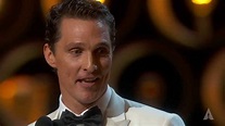 Matthew McConaughey winning Best Actor | 86th Oscars (2014) - YouTube