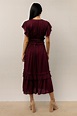 Willa Ruffle Dress in Burgundy | böhme