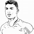 Cristiano Ronaldo Jugar Al Fútbol para colorear, imprimir e dibujar ...