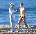 Ireland Baldwin and Kim Basinger on the beach in Hawaii