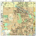 Menomonee Falls Wisconsin Street Map 5551000