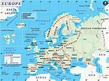 Map Of Europe Seas - Draw A Topographic Map