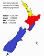 Population distribution in New Zealand [OC] : r/dataisbeautiful