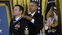 Obama awards Medal of Honor to member of SEAL Team 6
