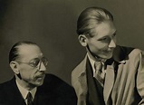 Igor Stravinsky with his son Soulima (Sviatoslav) Stravinsky (ca. 1935) by George Hoyningen ...