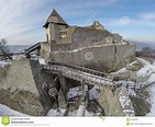 Castelo De Visegrad De Cima De Imagem de Stock - Imagem de perspectiva ...