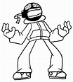 Whitty From Friday Night Funkin Coloring Page - Coloring Home
