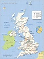 Carte du Royaume-Uni (UK) : carte hors ligne et carte détaillée du ...