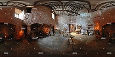 360° view of St Nicholas Priory, Exeter. The Kitchen - Alamy